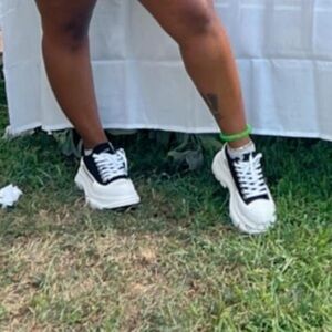 Alexander McQueen Black and White Sneakers